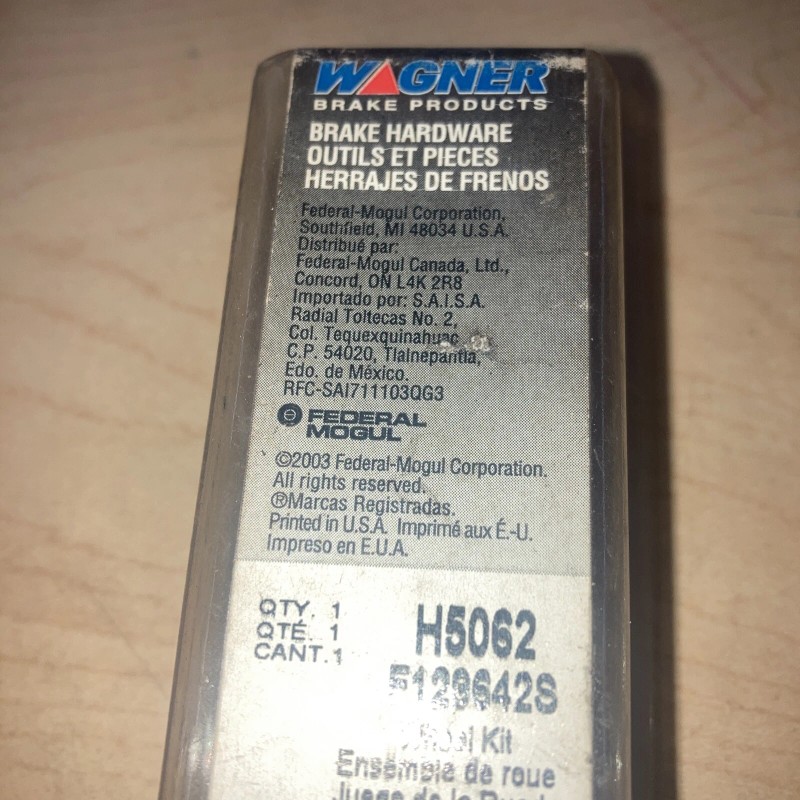 WAGNER Disc Brake Caliper Bolt Wagner H5062