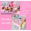 1 Pack Plastic Tablecloths Disposable Table Covers 54 inch x108