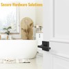 HOSOM Black Door Handle Interior, Privacy Door Levers for Bedroom