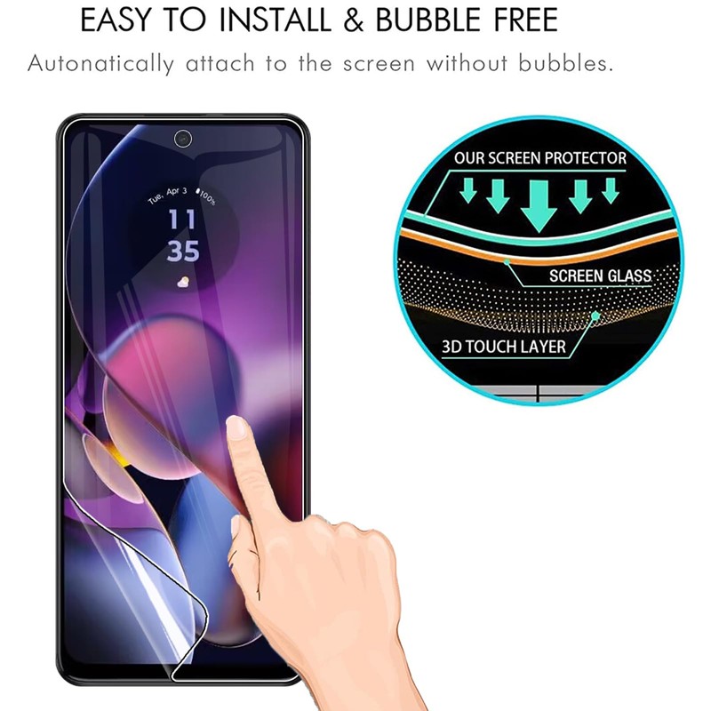 [3 Pack] Hydrogel Screen Protector for Motorola Moto G54 5G/G54