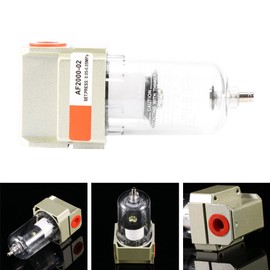 AF2000-02 1/4 inch Particulate Air Filter Compressor Filter Replacement Water Moisture Trap Cleaner Oil Water Filter