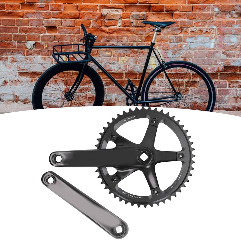 Aluminum Alloy 144 BCD 48T Single Speed Crankset Bike Crank