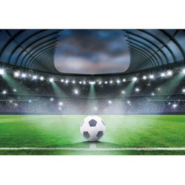 Ttincceer 220 x 150 cm Football Background - Football Field Sports Boy Birthday Photography Studio Theme for Party Decoration