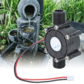 Pilipane Water Turbine Generator, 12 V 10 W Mini DC Generator Small Water Turbine Generator Water Black DC Electric Micro Hydroelectric Hydro Water Generator Accessories