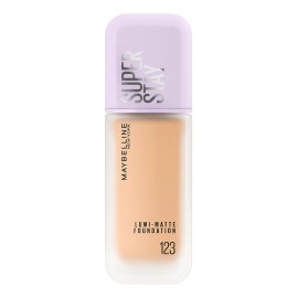 Maybelline Base De Maquillaje Superstay Lumi Matte 123, de larga duración, a prueba de agua y sudor