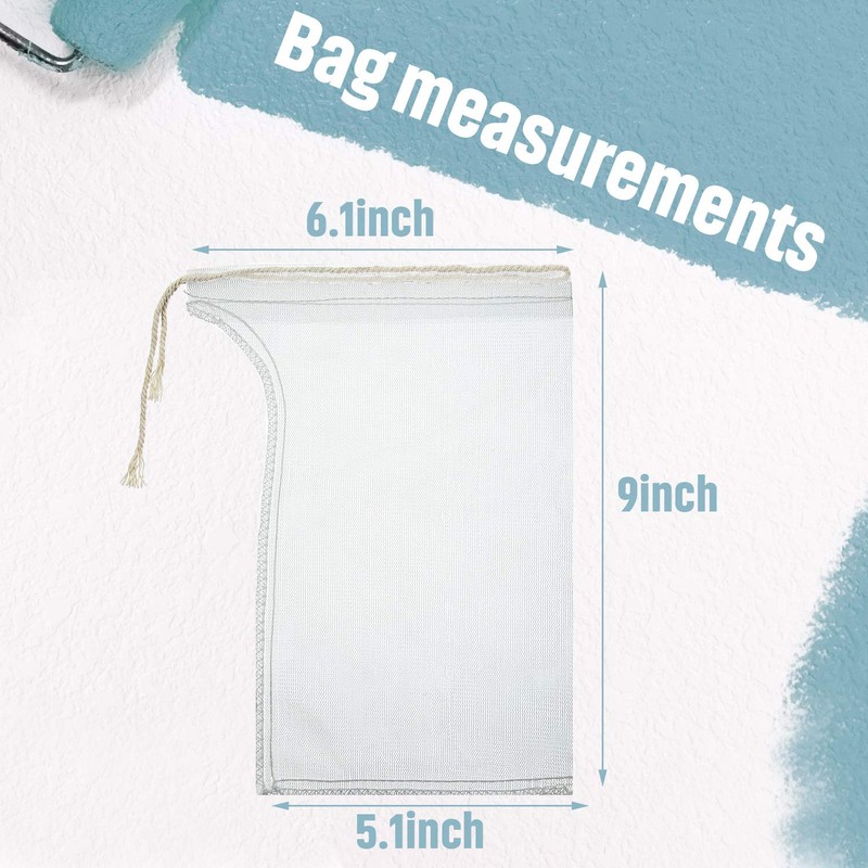 Compost Tea Bag, Pump Strainer Bag with Drawstring, Mesh Filter