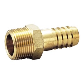 Flowbal Hose Nipple Brass Threaded Fitting GHN-0408 1/2x8