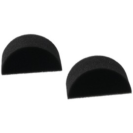 12pcs 6.5x3cm Half Round Face Paint Sponge Black Half Moon High Density Paint Sponge for Arts Crafts Face Body Paint Makeup