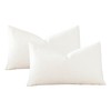 OTOSTAR Pack of 2 Throw Pillow Covers 12x20 Inch Linen