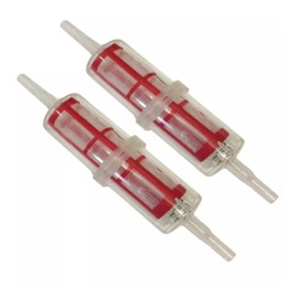 Tek Automotive Extra Large Diesel Fuel Filter Twin Pack - Universal Inline Fuel Filter for 8mm & 10mm Pipes, Ideal for HGV, Forklifts & Garden Equipment. Long & Thin Diesel Inline Filter