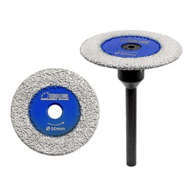 SHDIATOOL Mini Diamond Saw Blades 2inch/50mm Cutting Disc for Marble Granite Stone Concrete Masonry 2pcs
