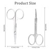 Eastrise Nail Scissors,Eyebrow Scissors,Professional Multi-Purpose,Manicure Curved Blade Scissors for Men