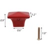 UTALIND 10PCS Cabinet Knobs Square Dresser Knobs, Ceramic Decorative Cabinet