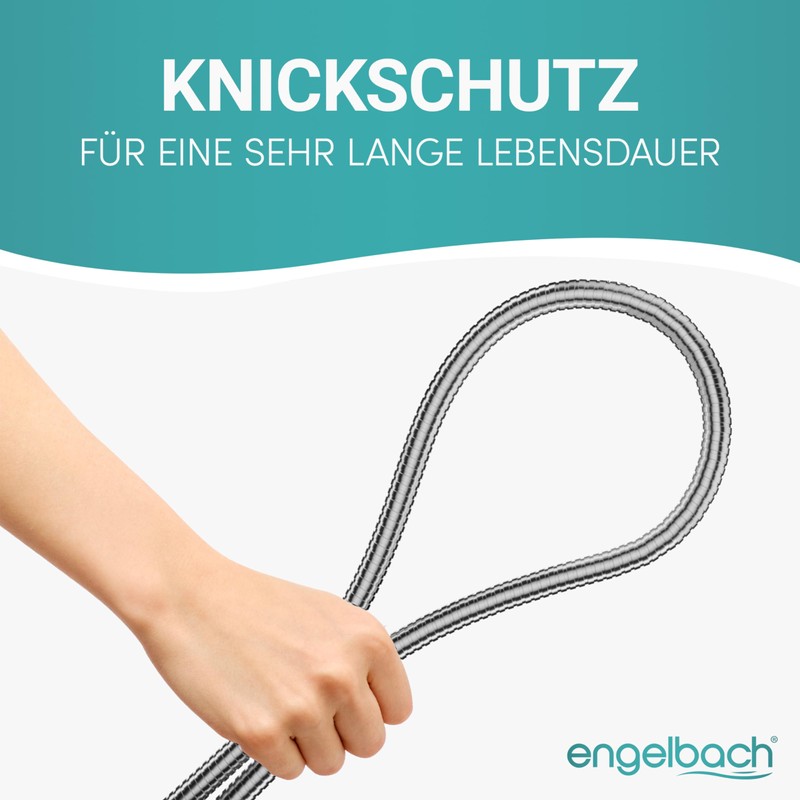 Engelbach® Shower Hose 1.5 m Stainless Steel - Shower Hose