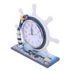 CORHAD 1Pc Nautical Style Silent Clock Unique Lighthouse Desk Decor