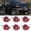 6PCS Hard Top Quick Removal Fastener Thumb Screw with D