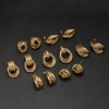 Wrlcorly 8 Pairs Gold Knot Earrings for Women Geometric Twisted