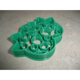 AJT NUMBER EIGHT 8 DINOSAUR THEMED DETAILED COOKIE CUTTER MADE IN USA PR4838