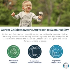 Gerber Sábana Bajera Ajustable de algodón para bebés y niñas recién Nacidos, Color Blanco, Talla única