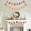 Uniwish Happy Fall Banner with Pumpkin Maple Leaves Sign Garland