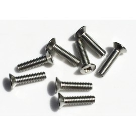 M6 x 30 Pozi Countersink Screws A2 Stainless Steel Pack of 8