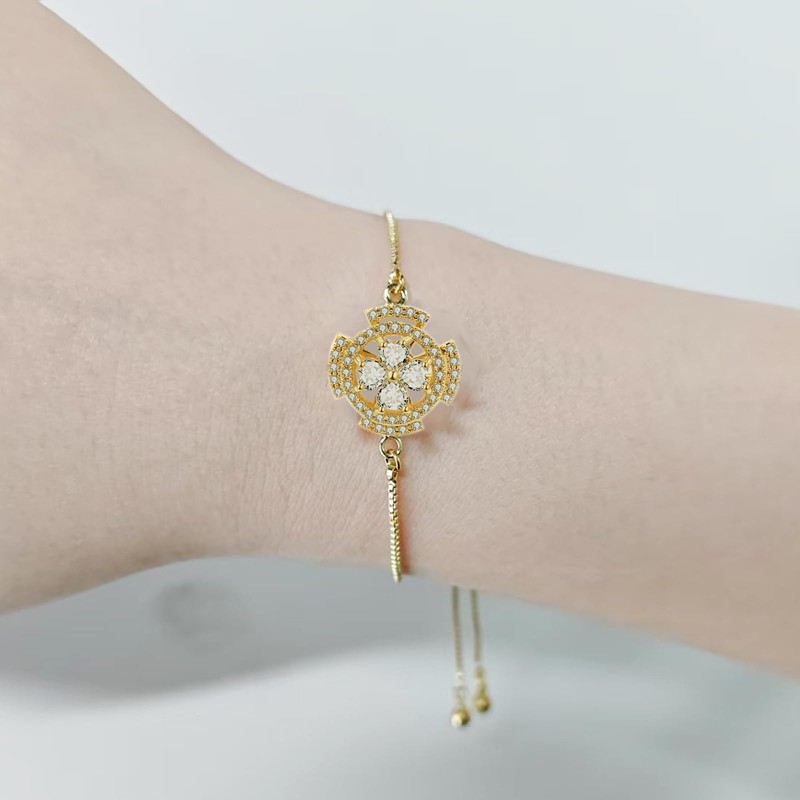 IQIC Sunflower Mood Bracelet for Women Spinning Bracelet for Anxiety