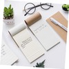 Ciieeo 4pcs Craft Paper Notepad to Do List Blank Lined