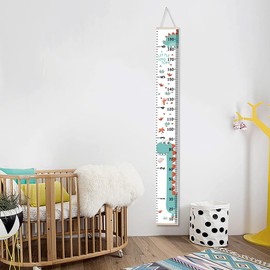 SHULLIN Children's Height Measure 195 cm x 21 cm Safari Children's Height Chart Baby Height Chart Height Chart for Baby Height Chart for Children Growth Height Chart Rollable for Children's Brick