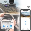 3 Channel Dash Cam 2K+1080P Front, Inside and Rear, Screenless