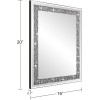 Rectangular Wall Mirror Crystal Crush Diamond Mirror for Home Décor