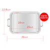 15 Inch Stainless Steel Roasting Pan with Cooling Rack -