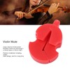 8Pcs Violin Mute Adjustable Rubber Silencer Single Hole Practice Parts