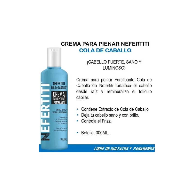 Crema Para Peinar Cola De Caballo Sin Parabenos Nefertiti