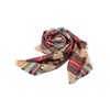 Women's Fall Winter Scarf Classic Tassel Plaid Scarf Warm Soft