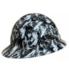 TrueCrest Skulls Hydro Dipped Full Brim Hard Hat with 4