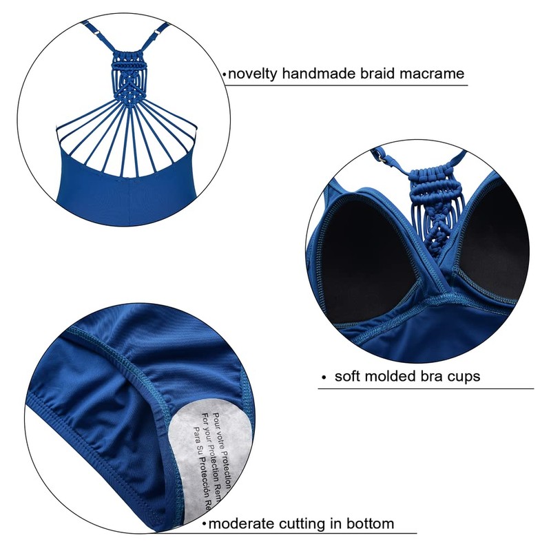 Firpearl Retro 50s Traje de baño de una Pieza para