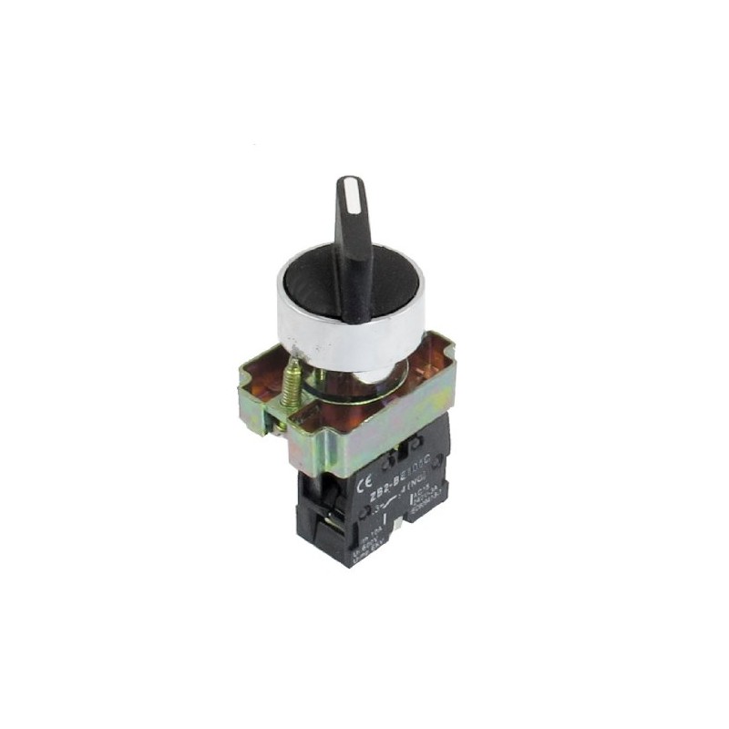 Sourcingmap 22mm Latching 1 NO Two 2-Position Rotary Selector Select