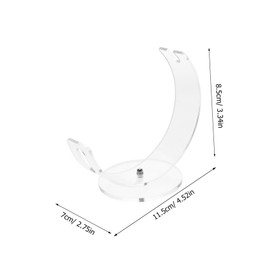 Outanaya Acrylic Hairdressing Scissor Rack Multi Use Scissor Stand Compact Lightweight Desktop Organizer for Barbershops and Salons with Stylish Transparent Design