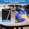 Arrobust A5 Acrylic Sign Holder, 3 Pack Clear Display Table
