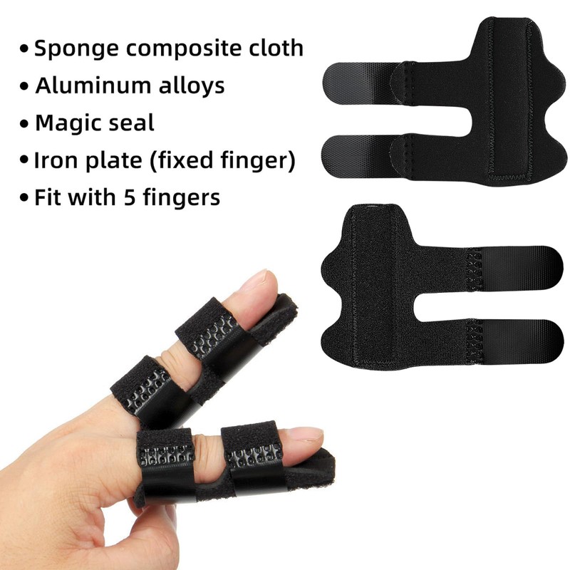 Finger Splint - Adjustable Finger Splints, Support Brace & Stabilizer