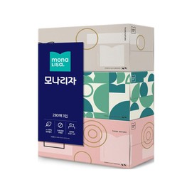 Mona Lisa leg tissue beauty tissue 280 sheets x 3 sets / 모나리자 각티슈 미용티슈 280매x3입