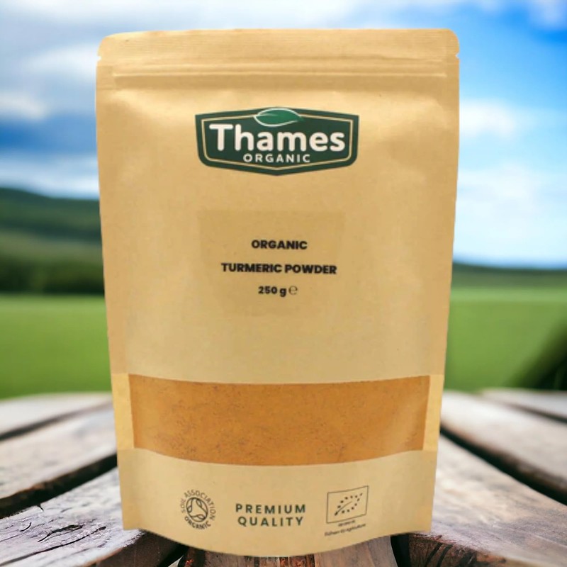 Organic Turmeric Powder - 100% Pure & Natural, No Additives,