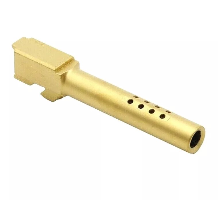 ALPHA 9MM Match Grade Crowned Ported Barrel for G34 - TiN