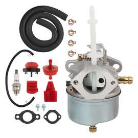 MOTOALL 632371 Carburetor for Tecumseh Snow Blower 7hp H70 HSK70 Engine 724 ST724 38040 38050 38062 38063 38065 38072 38073 38510 38513 with Fuel Filter Primer Bulb Fuel Line Kits