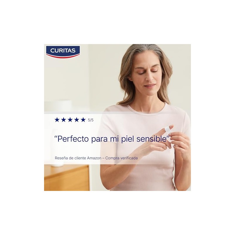 Curitas Venditas Adhesivas Sensitive, hipoalergénicas ideal para piel sensible, protegen