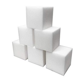 Foamma White Foam Pit Cubes/Blocks 5” x 5” x 5” 50 Pack for Gymnastics, Freerunning and Parkour Courses, Skateboard Parks, BMX, Trampoline Arenas