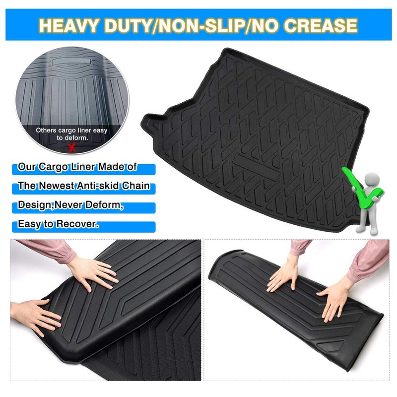 Powerty Trunk Mat for 2019-2024 2025 Subaru Forester Accessories Cargo