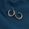 Inateannal Boho Twist Circle Hoop Earrings Gold Chunky Twisted Earrings