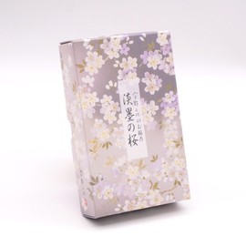 (Chiyo Uno Incense) Light Ink Cherry Blossom Incense, Very Small Smoke Type Incense Stick, Rose Filling, Eirakuya