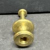 Lamp Solid Brass Unfinished Mcm Lamp Finial With A 1/8-27